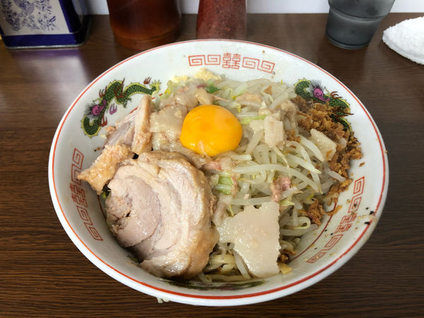 「小ラーメン+汁なし」@ラーメン二郎 横浜関内店の写真