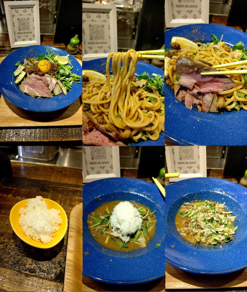 「『だし羊まぜ麺 並+パクチー+おい飯』」@おだしのだしおの写真