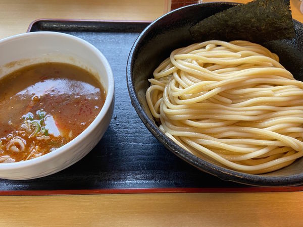 「豚骨魚介つけ麺（旨辛）：800円」@麺処 くろ川の写真