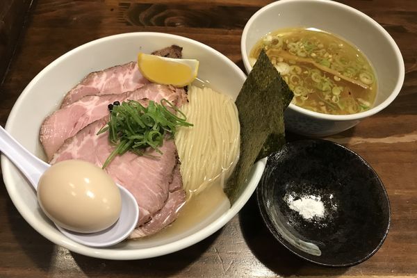 「特製塩つけ麺 ¥1290」@だれやめやの写真