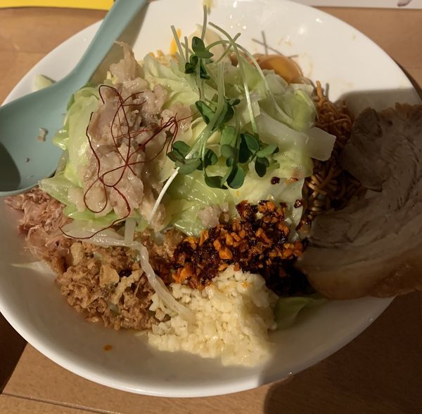 「まぜそば並」@まぜそば専門店 泣きむし王子の写真