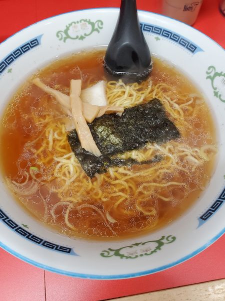 「ラーメン４５０円」@伊峡の写真