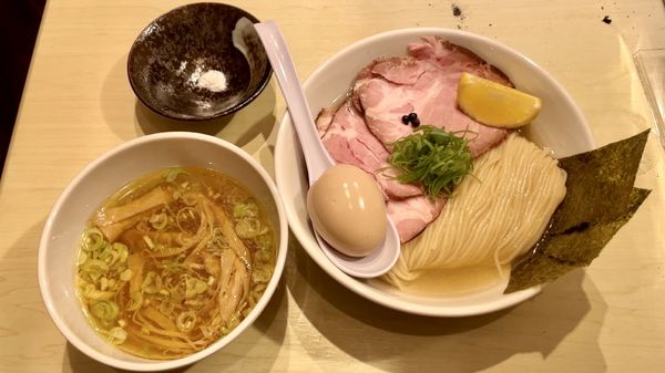「へベスビール他酒三昧 ＋ 鶏炭火焼 → 特製塩つけ麺」@だれやめやの写真