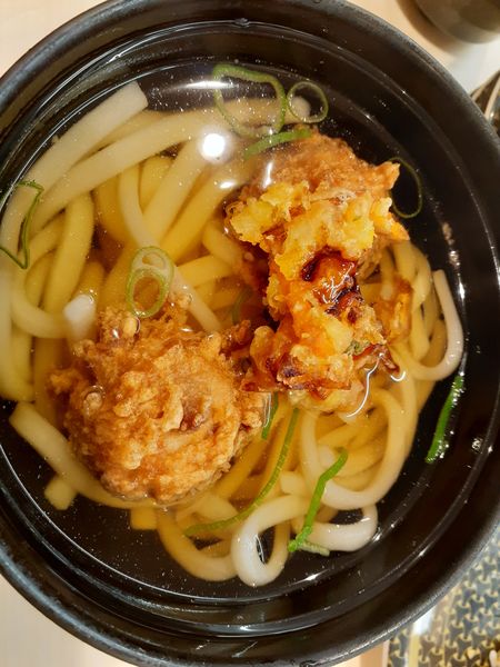 「特製まぐろ竜田うどん」@はま寿司 新百合ヶ丘駅前店の写真