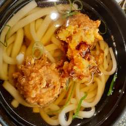 特製まぐろ竜田うどん