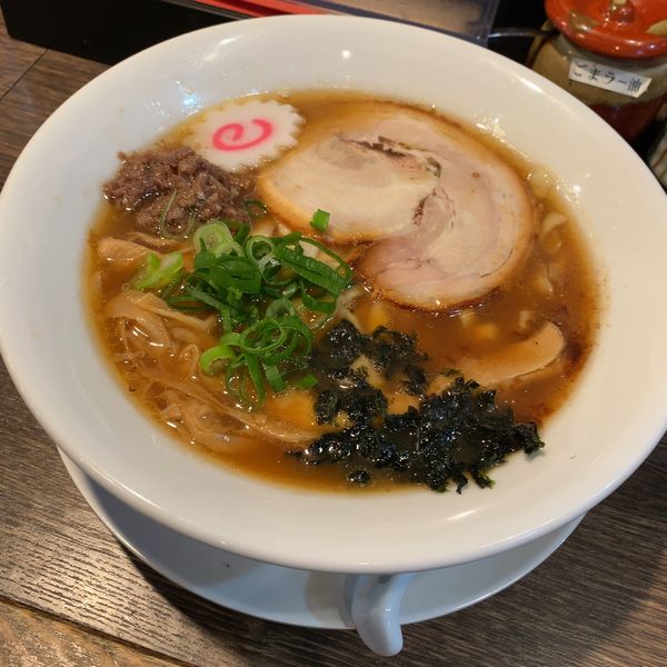 「【限定】徳山らーめん550円」@最高峰牛骨ラーメン 麺房 徳山の写真