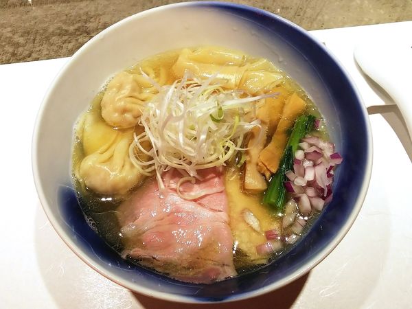 「白醤油中華そば雲呑　1100円」@ZEN LABORATORYの写真