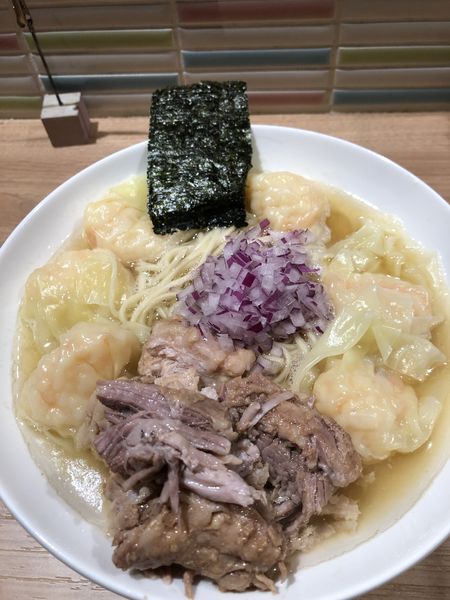 「【限定】肉えびまみれにぼ1400円」@煮干し Noodles Nibo Nibo Cinoの写真