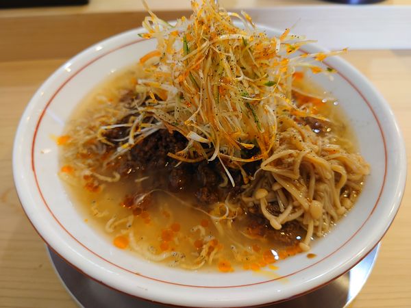 「【限定】冷やしトロロ酸辣湯麺1000円」@中華そば すばる食堂の写真