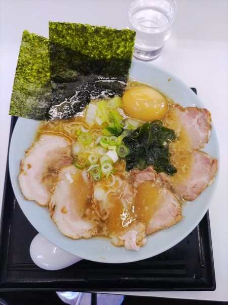 「チャーシューメン+味付玉子  ﾒﾝﾏ抜き」@ラーメンショップ 北川辺店の写真
