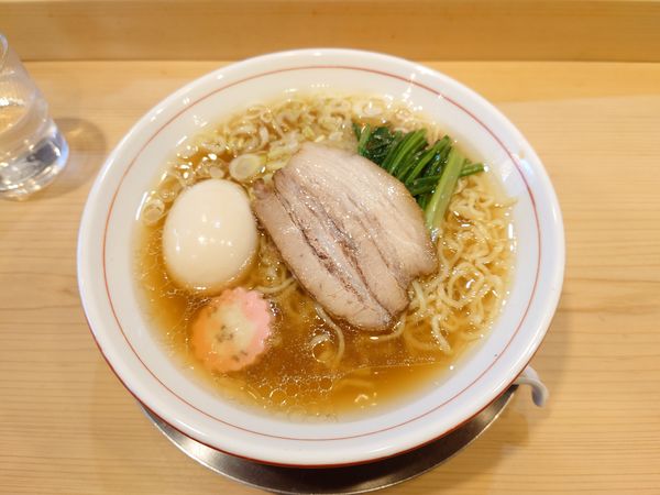 「味玉ラーメン 900円 + ボンゴレミート丼 400円」@中華そば すばる食堂の写真