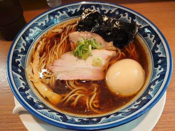 「味玉鶏そば」@鶏そば 煮干そば 花山の写真