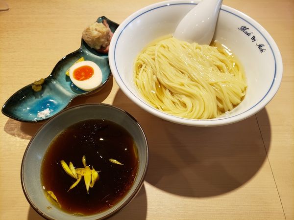 「昆布水つけ麺（黒」@中華蕎麦 あお木 secondの写真