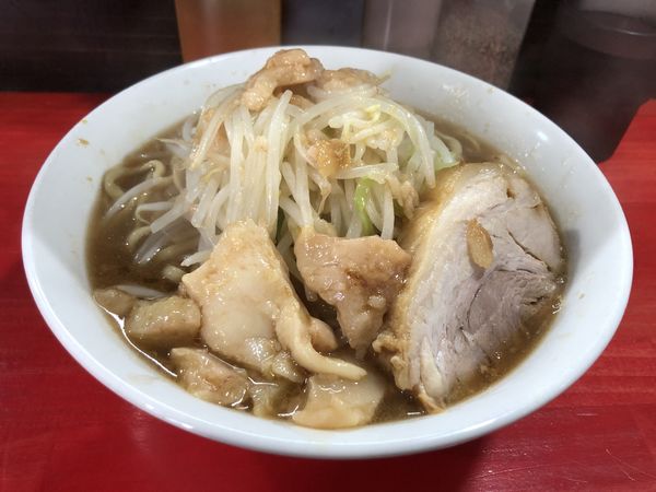 「ラーメン小(麺250に変更)アブラマシ」@鷹の目 川口店の写真