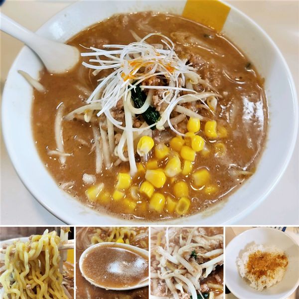 「みそらー麺(期間限定)＋カレー粉ご飯＝1100円」@塩生姜らー麺専門店 MANNISH 浅草店の写真