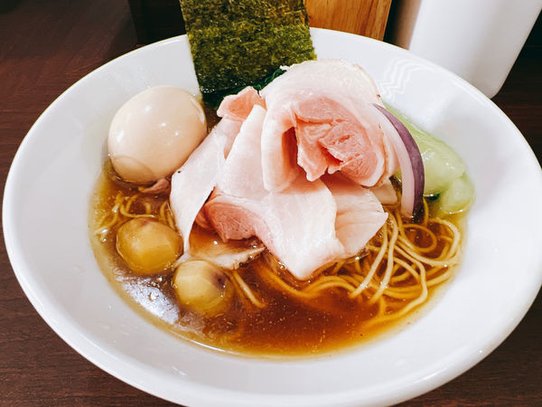 「特製味玉メジカそば」@中華そば うお青の写真