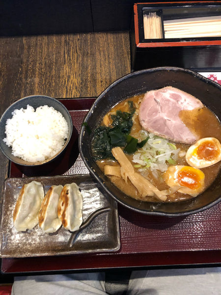 「黒味噌味玉」@麺屋 稀水の写真