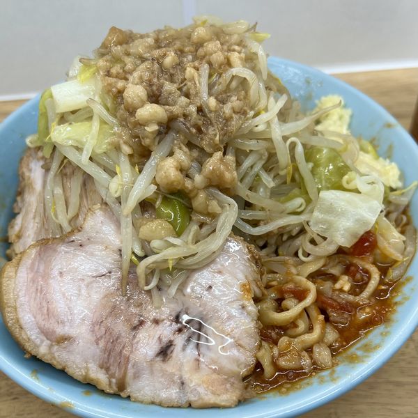 「トマト汁無し（野菜増し・にんにく少し）＋豚増し１枚」@俺の生きる道 Wの写真