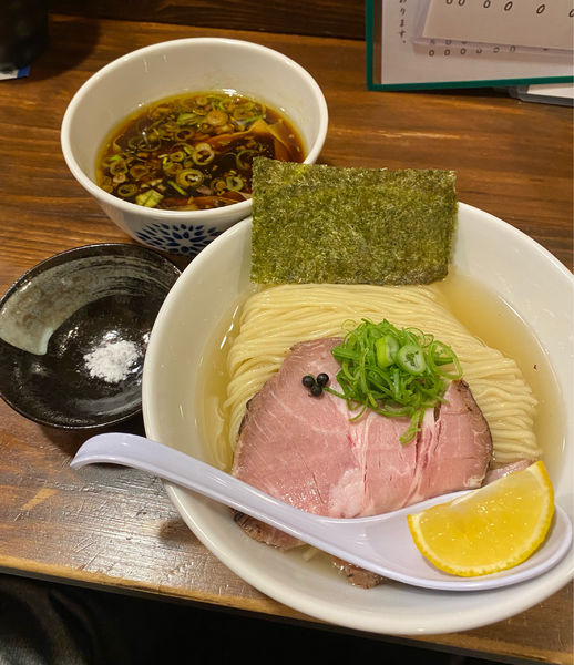 「醤油つけ麺(濃密鰹昆布水ver.)¥990 and so on」@だれやめやの写真