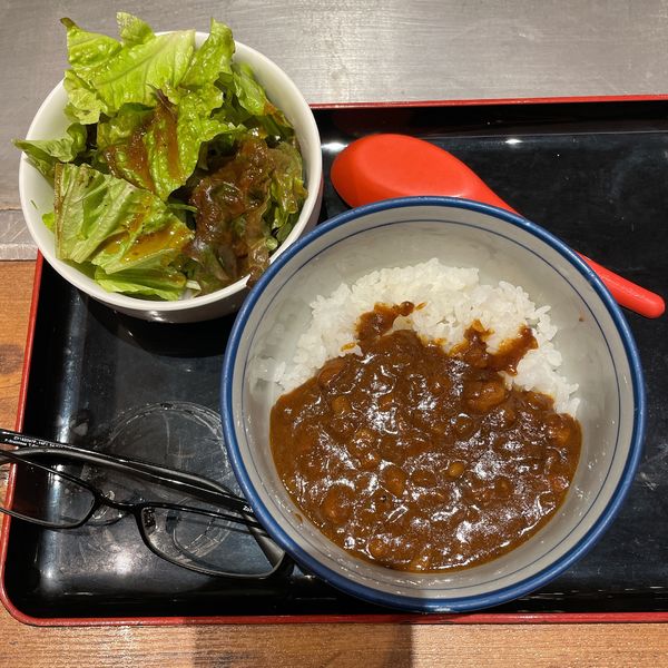 「カレーライス（ちく玉カレーセット）」@釜たけうどん めっせ熊 ラゾーナ川崎プラザ店の写真