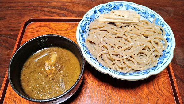 「つけめん(中)＋南部メンマ」@中華蕎麦うゑずの写真