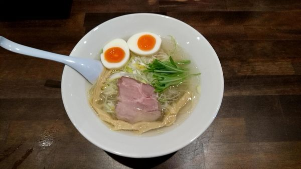「貝汁らーめん750円＋味付けたまご100円」@麺処 リュウグウの写真