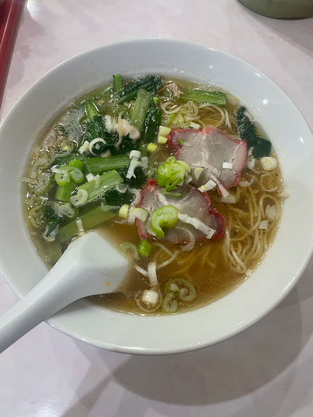 「ラーメン＋焼きギョーザ(700円)」@南昌飯店の写真