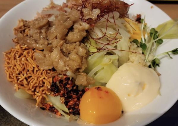 「まぜそば」@まぜそば専門店 泣きむし王子の写真