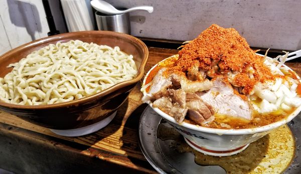 「大つけ麺辛い奴」@麺でる 相模原店の写真