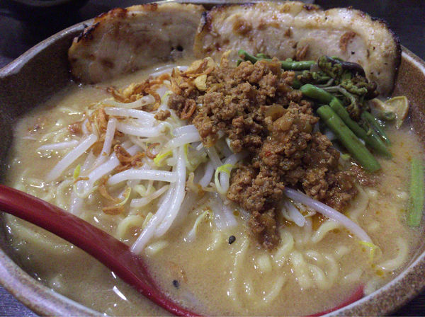 「北海道味噌炙りチャーシュー」@麺場 田所商店 本店の写真