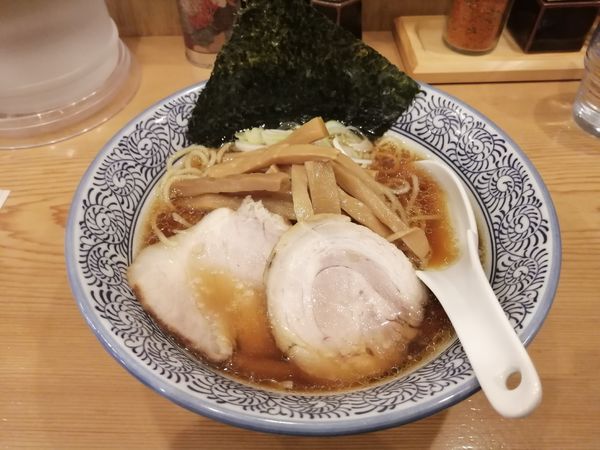 「中華そば　　780円　メンマ　130円」@中華そば 笑歩の写真