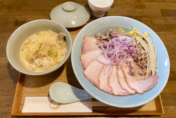 「肉汁無し月光 & 限定ご飯」@自家製麺と定食 弦乃月の写真