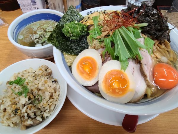 「ムール貝のまぜそば」@中華そば 半ざわの写真