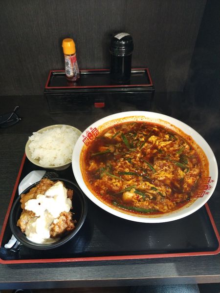 「元祖辛麺　10辛　1050円」@辛麺屋 桝元 ラゾーナ川崎プラザ店の写真