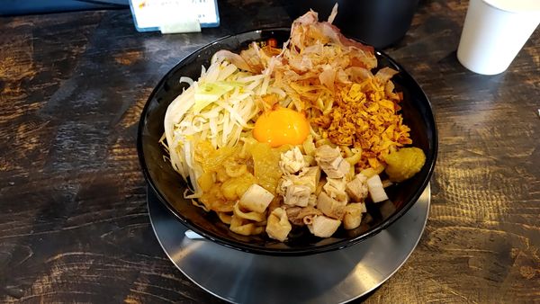 「豚まぜそば大300g」@豚のオオモリ製作所の写真