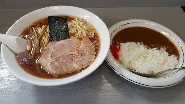「カレーセット 麺大盛り ￥1000」@でんでんの写真