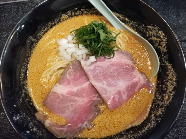 「鮟肝白湯そば」@魚々麺  園の写真