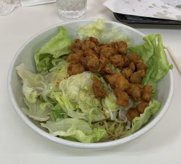 「油そば＋なんこつの唐揚げ」@ラーメンHOT めん花の写真