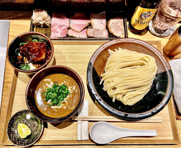「つけ麺【並】+特選全部乗せ+角煮トロめし+塩とスダチ」@中華蕎麦 とみ田の写真