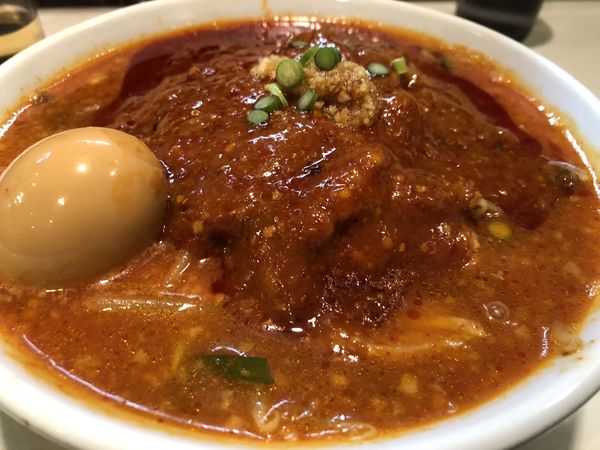 「味玉どて辛めん」@どてちんⅢの写真