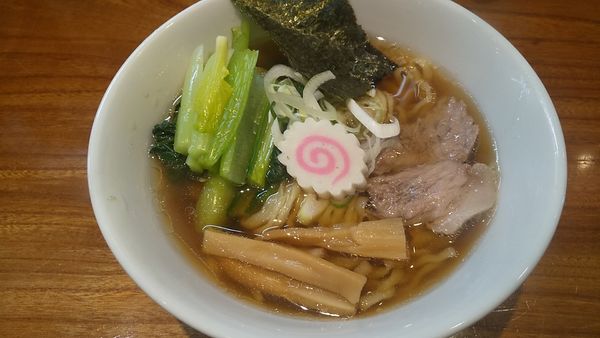 「らぁめん・小+江戸菜（￥540+サービス）」@神田らぁめん 悠 HARUKAの写真