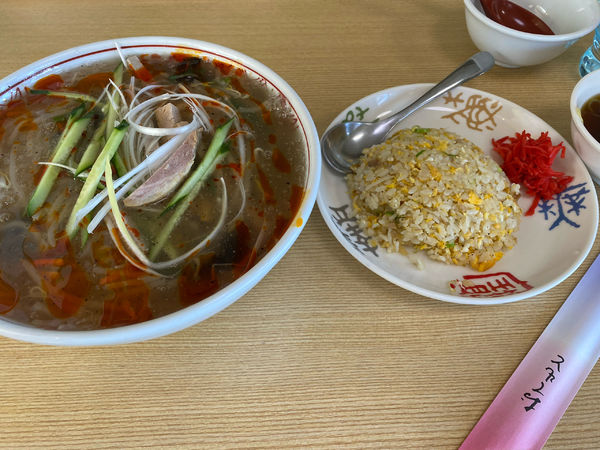 「スーラータンメン、半チャーハン」@ラーメン永華の写真