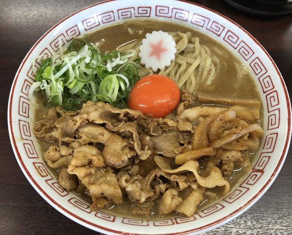 「肉玉そば（大盛）」@元祖 肉玉そば越智の写真