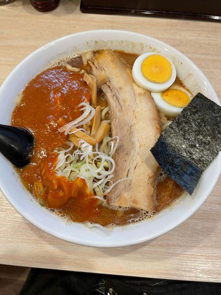 「坊主らーめん大盛」@つけ麺 坊主 間宮の写真