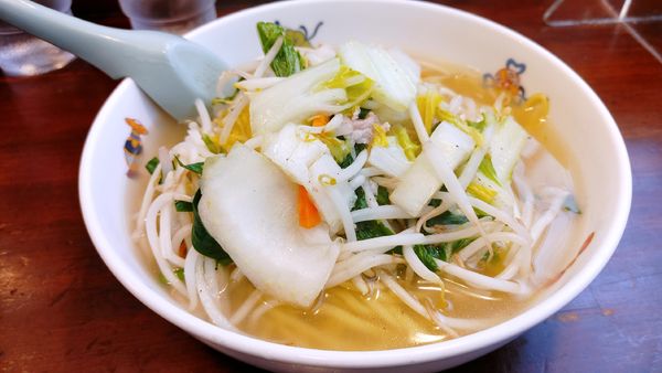 「タンメン・大盛　￥４３０」@天龍 銀座街店の写真