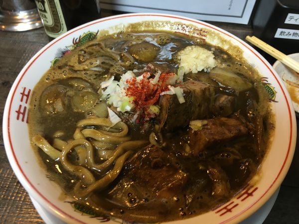 「【限定】鱈出汁ジャンクカレーヌードル」@ラーメン カラテキッドの写真