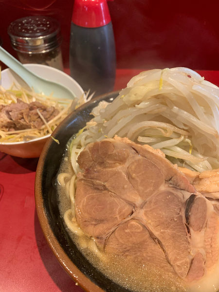 「ラーメン ヤサイアブラ ネギ」@ラーメン二郎 荻窪店の写真