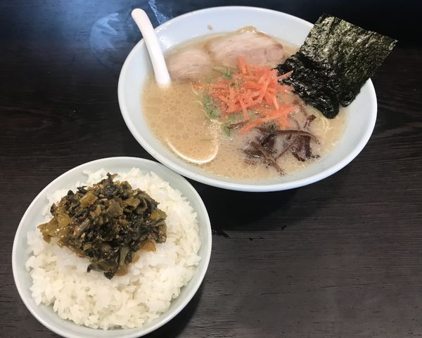 「ラーメン ¥650 サービス中ライス」@博多濃麻呂 二子玉川店の写真