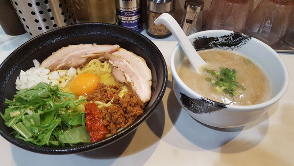 「辛玉まぜつけ麺 900円」@麺屋 扇 SENの写真