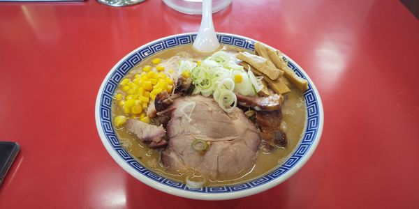 「味噌チャーシュー麺」@麺来亭の写真
